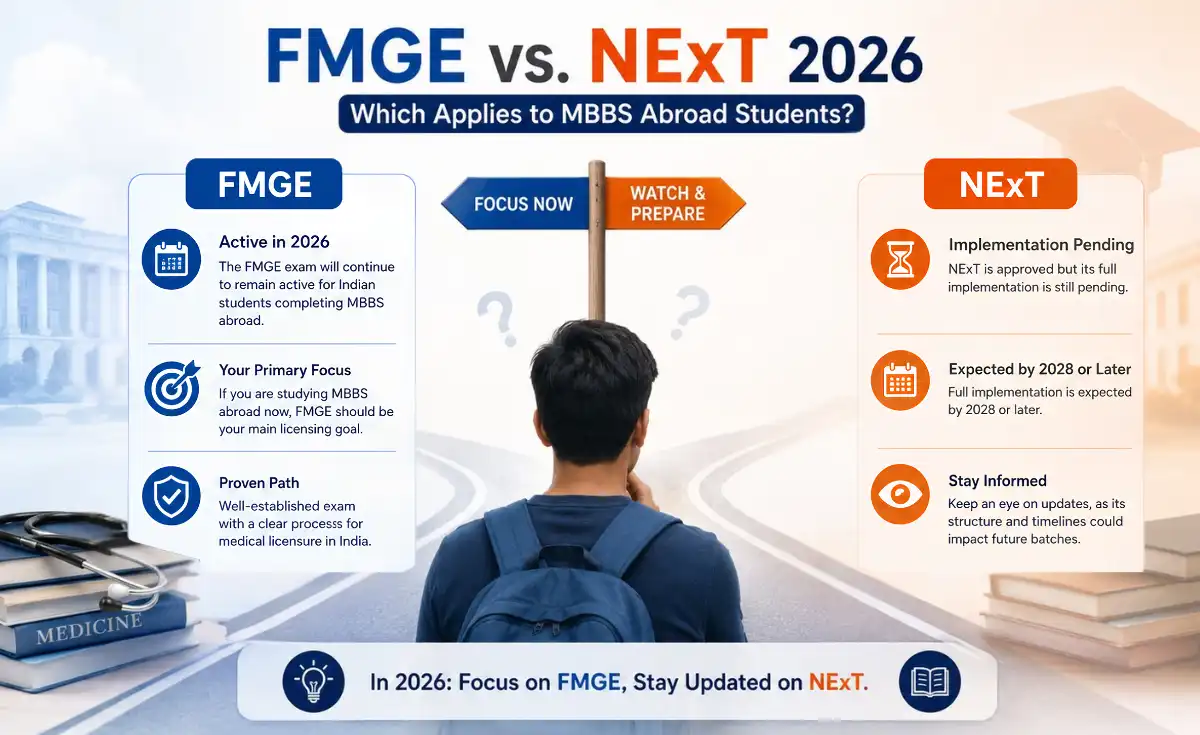 FMGE vs. NExT