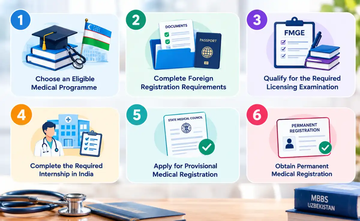 Practice in India after MBBS in Uzbekistan
